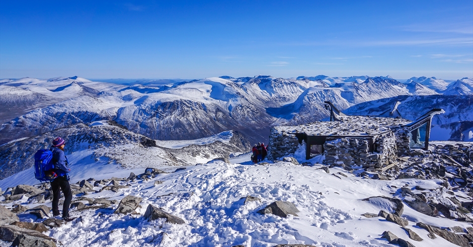 Galdhøpiggen 2469 m.a.s.l. - the highest mountain in Norway - Scenic ...