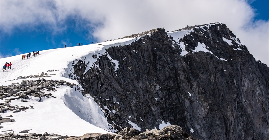 Galdhøpiggen 2469 m.a.s.l. - the highest mountain in Norway - Scenic ...